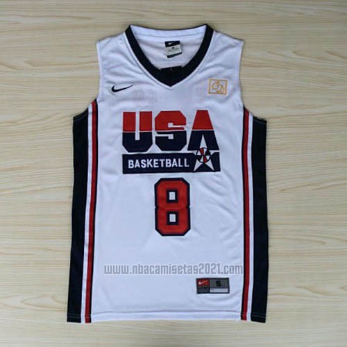 Camiseta USA 1992 Scottie Pippen #8 Blanco